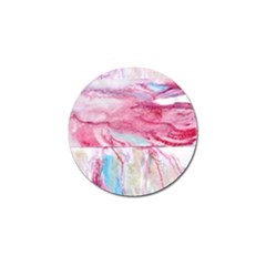 Abstract Marbling Golf Ball Marker by kaleidomarblingart