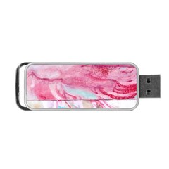 Abstract Marbling Portable Usb Flash (one Side) by kaleidomarblingart