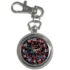 Multicolored Bubbles Motif Abstract Pattern Key Chain Watches by dflcprintsclothing