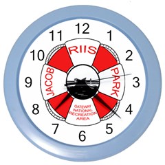 Riis Park Base Logo Copy Wall Clock (color) by nationalseashoreclothing