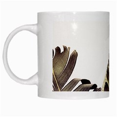 Vintage Banana Leaves White Mugs by goljakoff