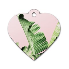 Palm Leaf Dog Tag Heart (one Side) by goljakoff