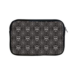 Skull And Spider Web On Dark Background Apple Macbook Pro 13  Zipper Case