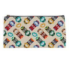 Ethnic Tribal Masks Pencil Case by tmsartbazaar