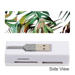 Watercolor Monstera Leaves Memory Card Reader (stick) by goljakoff