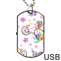 Cycle Ride Dog Tag Usb Flash (one Side) by designsbymallika