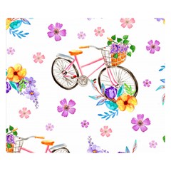 Cycle Ride Double Sided Flano Blanket (small)  by designsbymallika