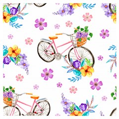 Cycle Ride Wooden Puzzle Square by designsbymallika