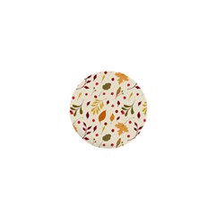 Pretty Leaves Pattern 1  Mini Buttons by designsbymallika