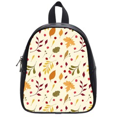 Pretty Leaves Pattern School Bag (small) by designsbymallika