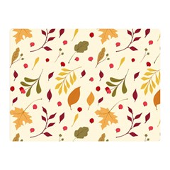 Pretty Leaves Pattern Double Sided Flano Blanket (mini)  by designsbymallika