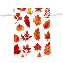 Autumn Pattern  Lightweight Drawstring Pouch (xl) by designsbymallika