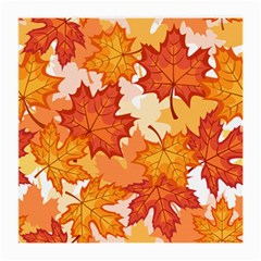 Autumn Leaves Pattern Medium Glasses Cloth by designsbymallika