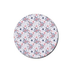 Tender Bouquet Rubber Coaster (round)  by FloraaplusDesign