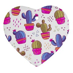 Cactus Love 4 Ornament (heart) by designsbymallika