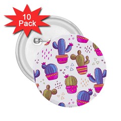 Cactus Love 4 2 25  Buttons (10 Pack)  by designsbymallika