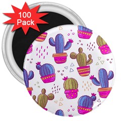 Cactus Love 4 3  Magnets (100 Pack) by designsbymallika