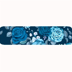 Blue Floral Print  Large Bar Mats by designsbymallika