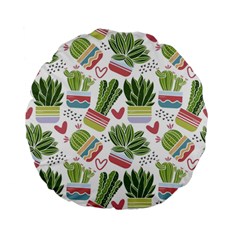 Cactus Love  Standard 15  Premium Flano Round Cushions by designsbymallika