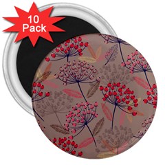 Cherry Love 3  Magnets (10 Pack)  by designsbymallika