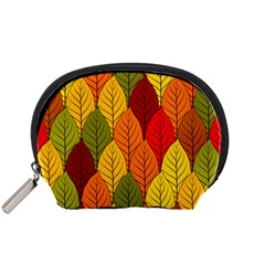 Autumn Leaves Accessory Pouch (small) by designsbymallika