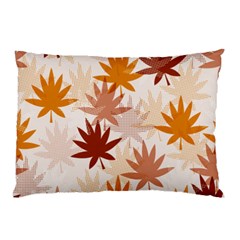 Autumn Leaves Pattern  Pillow Case by designsbymallika