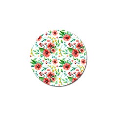 Beautiful Orange Flowers Golf Ball Marker (4 Pack) by designsbymallika