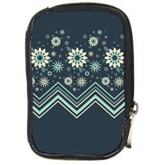 Floral-geometric  Ornament Compact Camera Leather Case by FloraaplusDesign