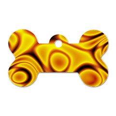 Golden Honey Dog Tag Bone (one Side) by Sabelacarlos