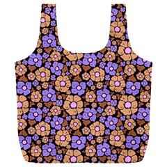 Nostalgic Flowers Full Print Recycle Bag (xxl) by FloraaplusDesign