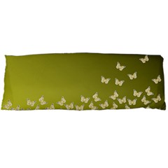 Yellow, Gold Gradient Butterflies Pattern, Cute Insects Theme Body Pillow Case Dakimakura (two Sides) by Casemiro