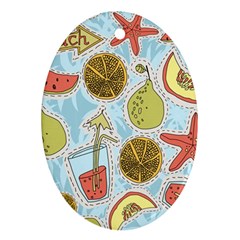 Tropical pattern Ornament (Oval)