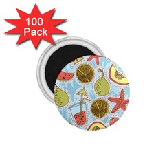 Tropical pattern 1.75  Magnets (100 pack) 