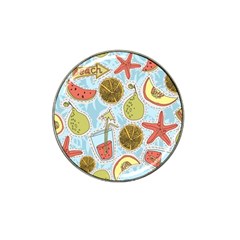 Tropical Pattern Hat Clip Ball Marker (4 Pack) by GretaBerlin