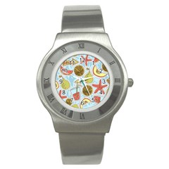 Tropical pattern Stainless Steel Watch