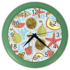 Tropical pattern Color Wall Clock