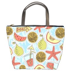 Tropical pattern Bucket Bag