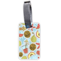 Tropical pattern Luggage Tag (one side)