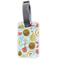 Tropical pattern Luggage Tag (two sides)