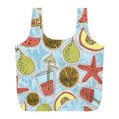 Tropical pattern Full Print Recycle Bag (L)