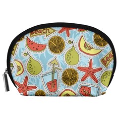 Tropical pattern Accessory Pouch (Large)