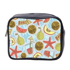 Tropical Pattern Mini Toiletries Bag (two Sides)