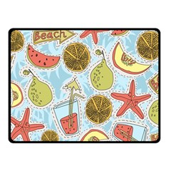 Tropical Pattern Fleece Blanket (small)