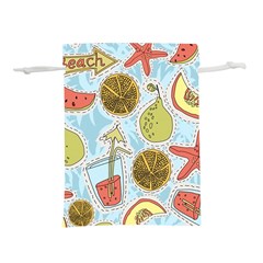 Tropical pattern Lightweight Drawstring Pouch (S)