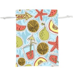 Tropical Pattern  Lightweight Drawstring Pouch (xl) by GretaBerlin