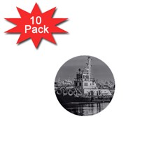 Tugboat At Port, Montevideo, Uruguay 1  Mini Buttons (10 Pack)  by dflcprintsclothing