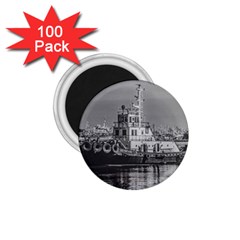 Tugboat At Port, Montevideo, Uruguay 1 75  Magnets (100 Pack) 