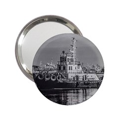 Tugboat At Port, Montevideo, Uruguay 2 25  Handbag Mirrors by dflcprintsclothing