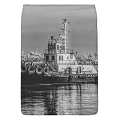 Tugboat At Port, Montevideo, Uruguay Removable Flap Cover (l) by dflcprintsclothing