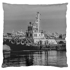 Tugboat At Port, Montevideo, Uruguay Standard Flano Cushion Case (two Sides) by dflcprintsclothing